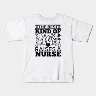 The best kind of mom raises a coach gift for mom Kids T-Shirt